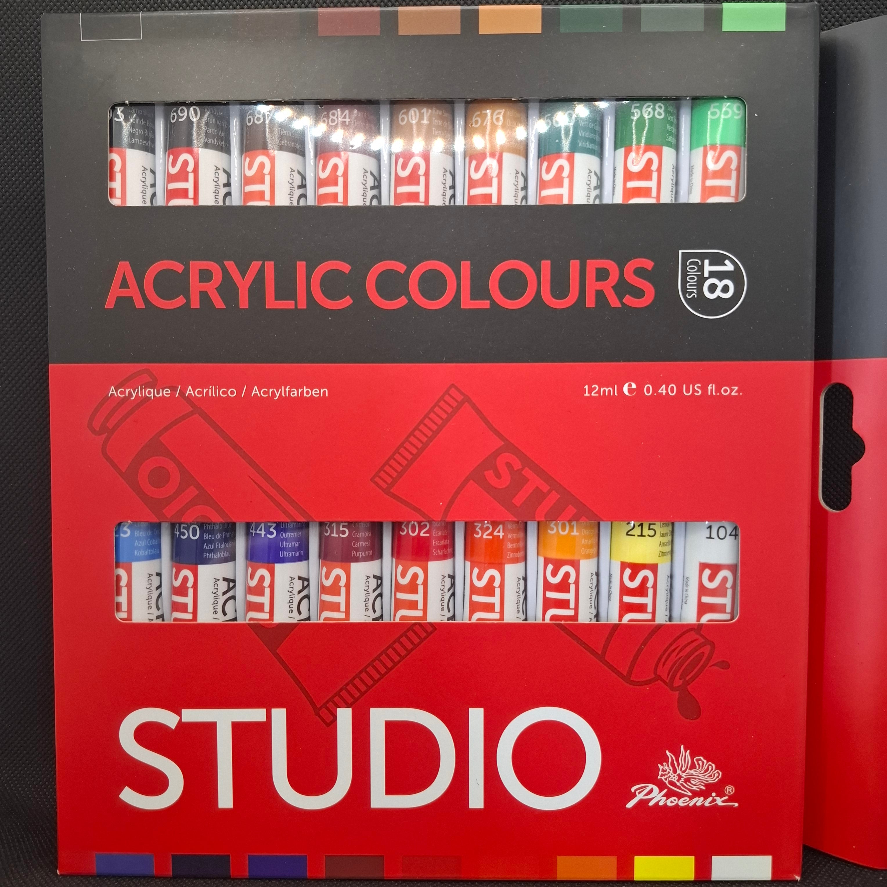 Phoenix Studio Acrylic Colours Set