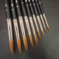 Museum Synthetic Kolinsky Round Brush