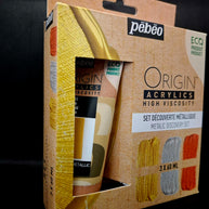 Pebeo Origin Acrylics High Viscosity Primary Discovery Set 3x60ml