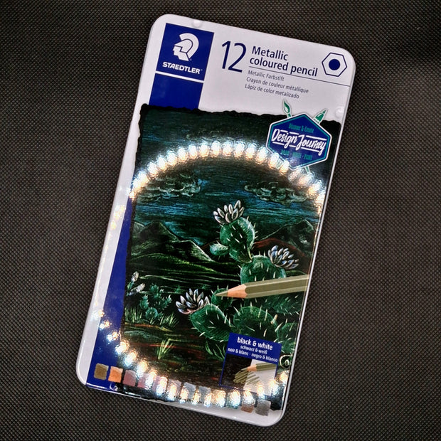 Metallic Coloured Pencil Set Of 12
