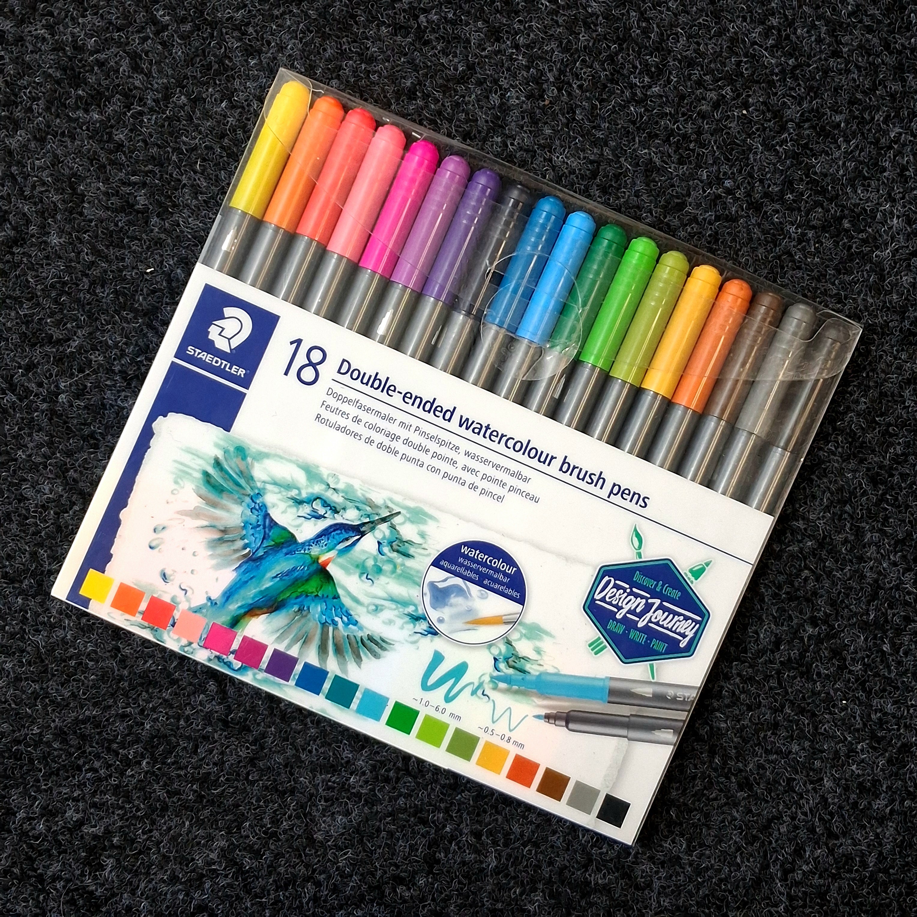 Staedtler Double-Ended Watercolour Brush Pens