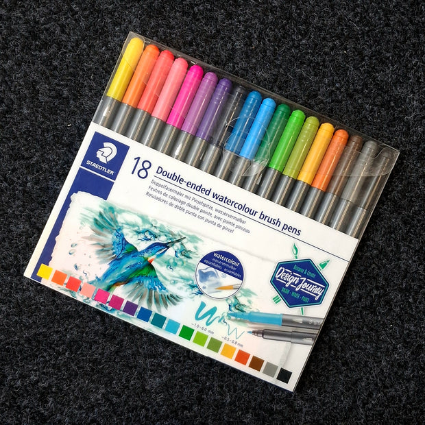 Staedtler Double-Ended Watercolour Brush Pens