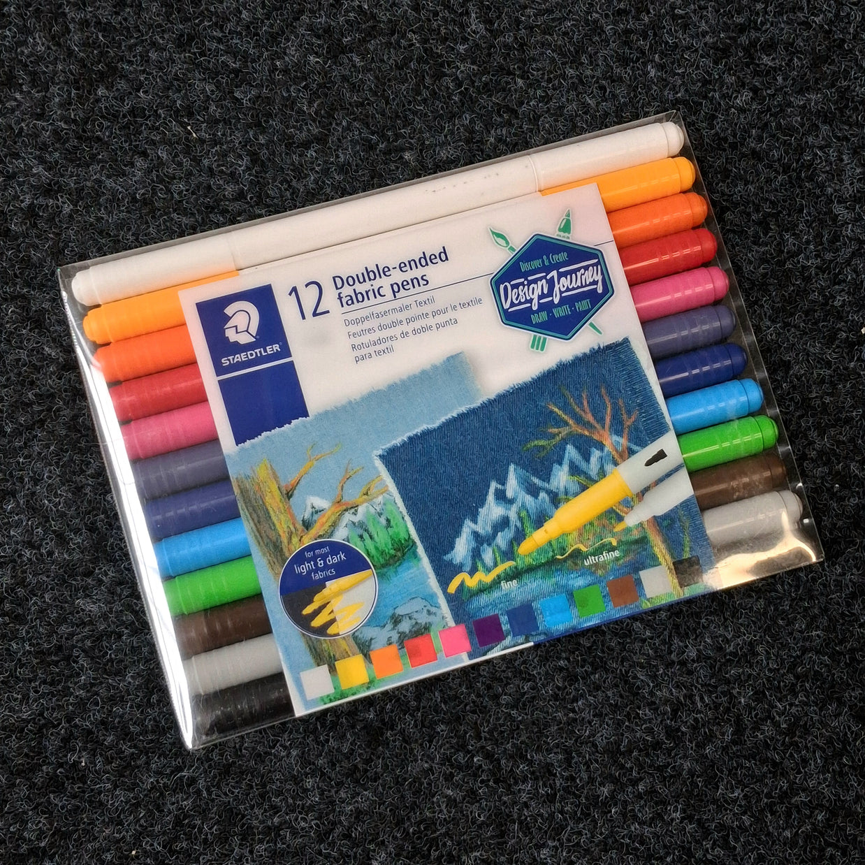 Staedtler Double-Ended Fabric Pens 12pc Set