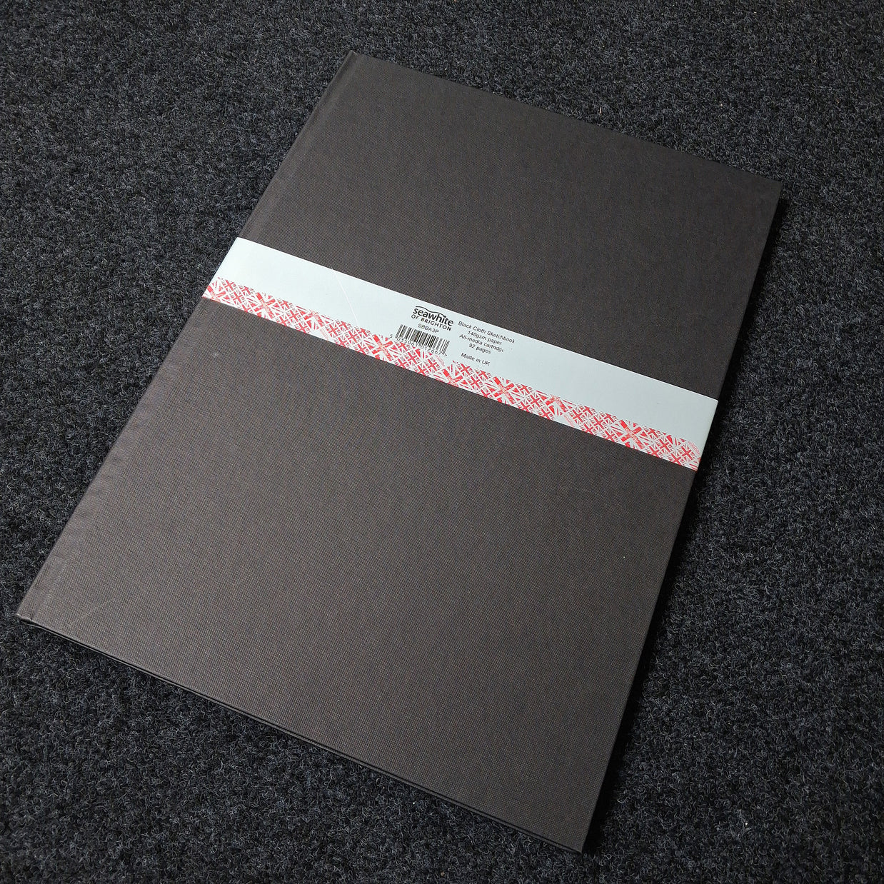 Seawhite Black Cloth Hardback Sketchbook 140gsm