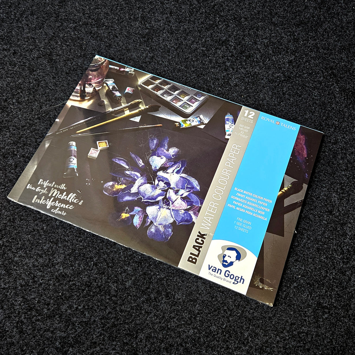 Van Gogh Black Watercolour Pad 360gsm