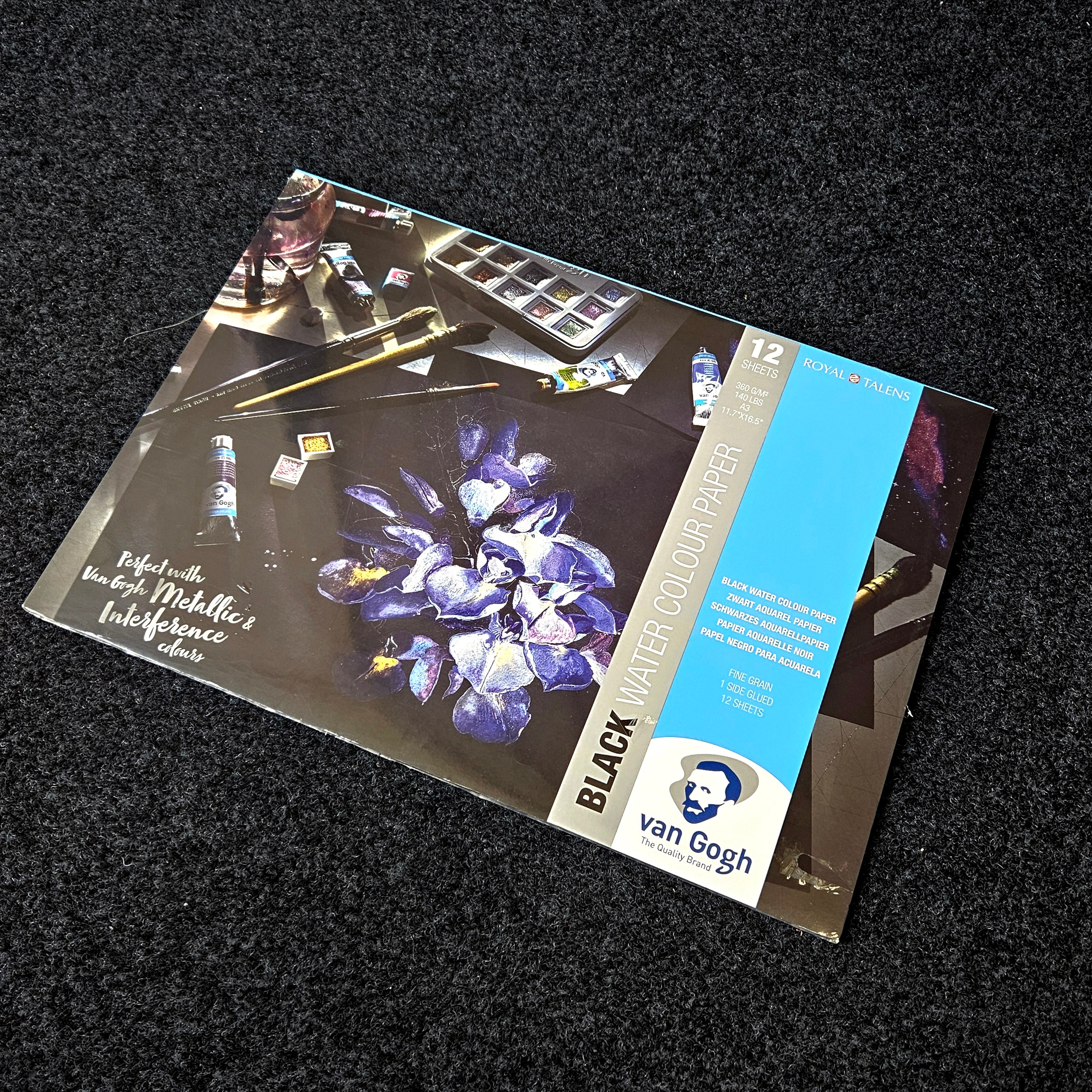 Van Gogh Black Watercolour Pad 360gsm