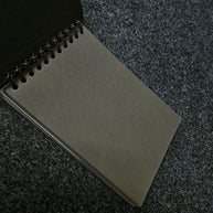 Seawhite Black Card Spiral Bound Book 220gsm