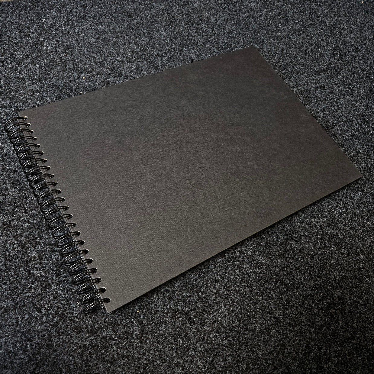 Seawhite Black Card Spiral Bound Book 220gsm