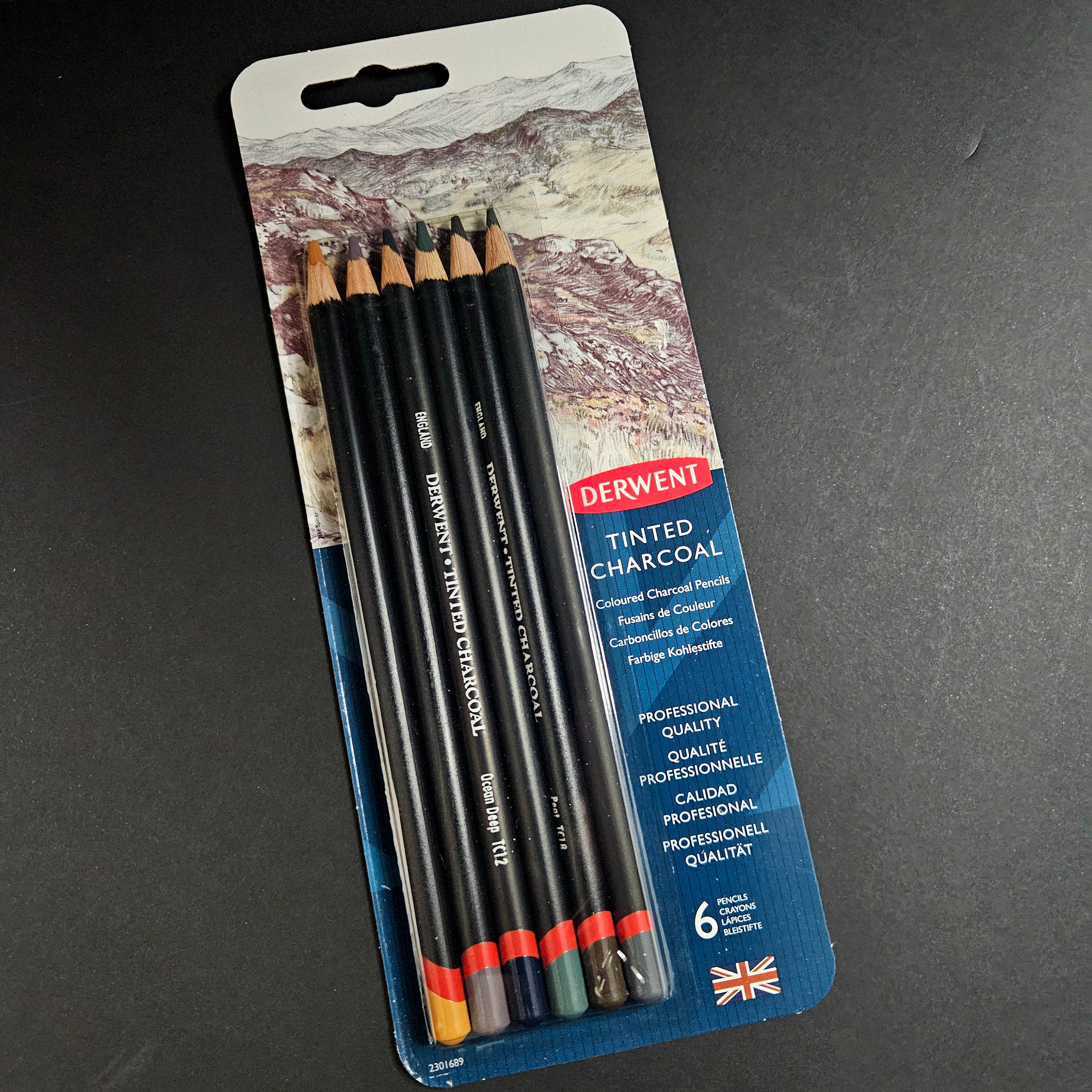 Derwent Tinted Charcoal 6pc Set