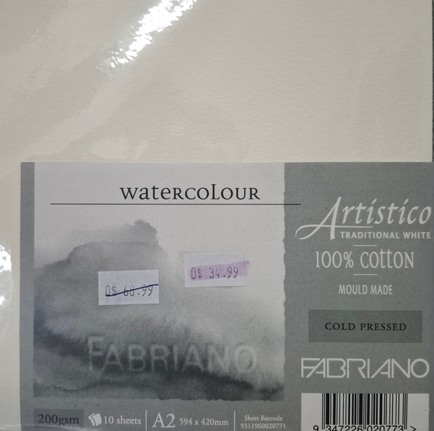 Fabriano Artistico A2 Watercolour Paper