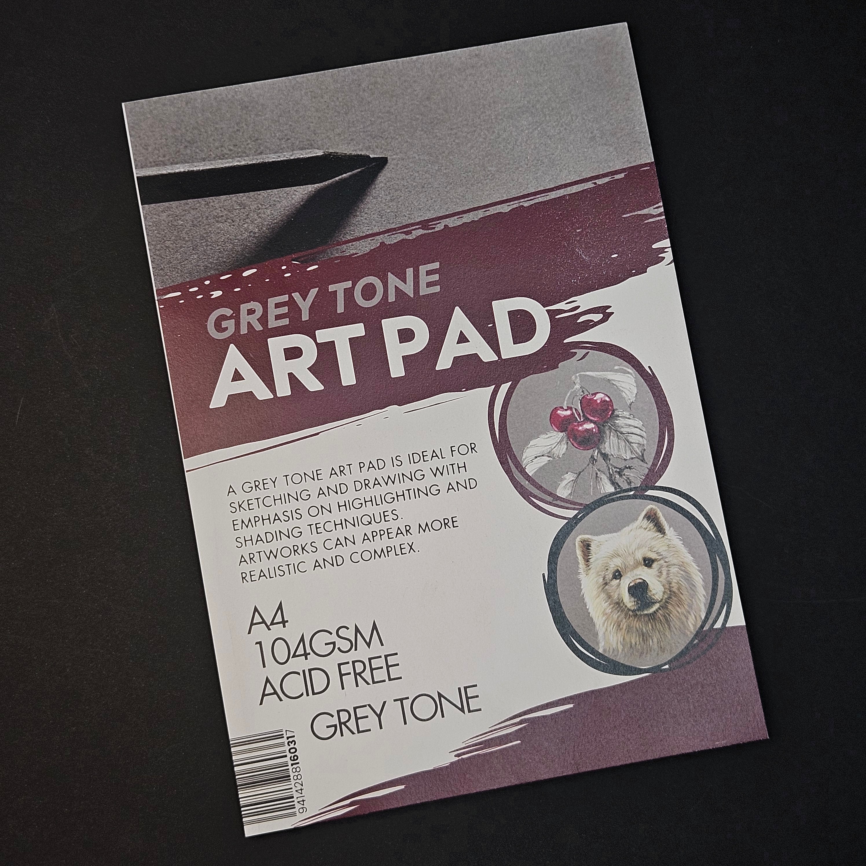 Grey Toned Art Pad A4 50pg