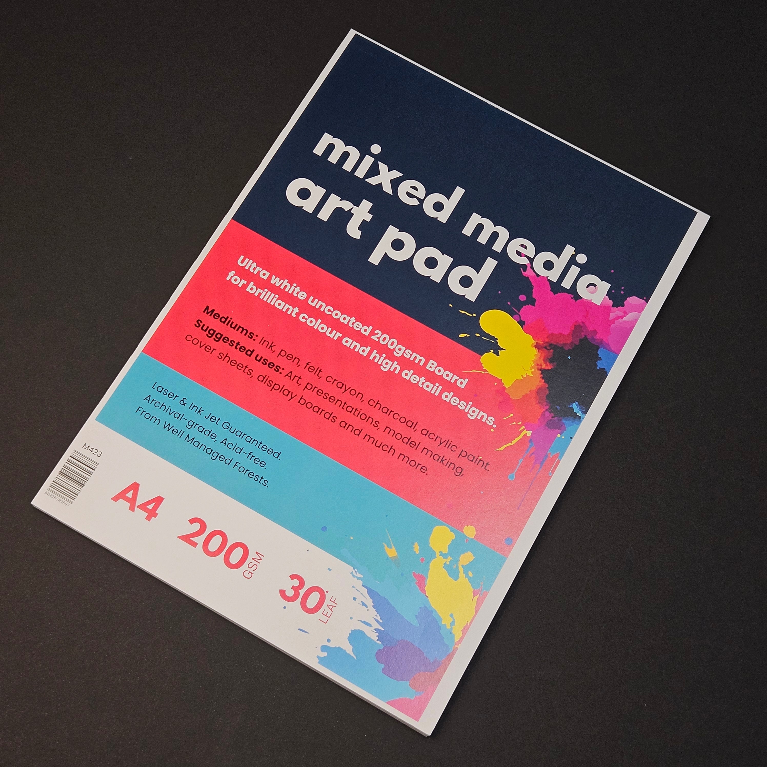 Mixed Media A4 Art Pad (200gsm)