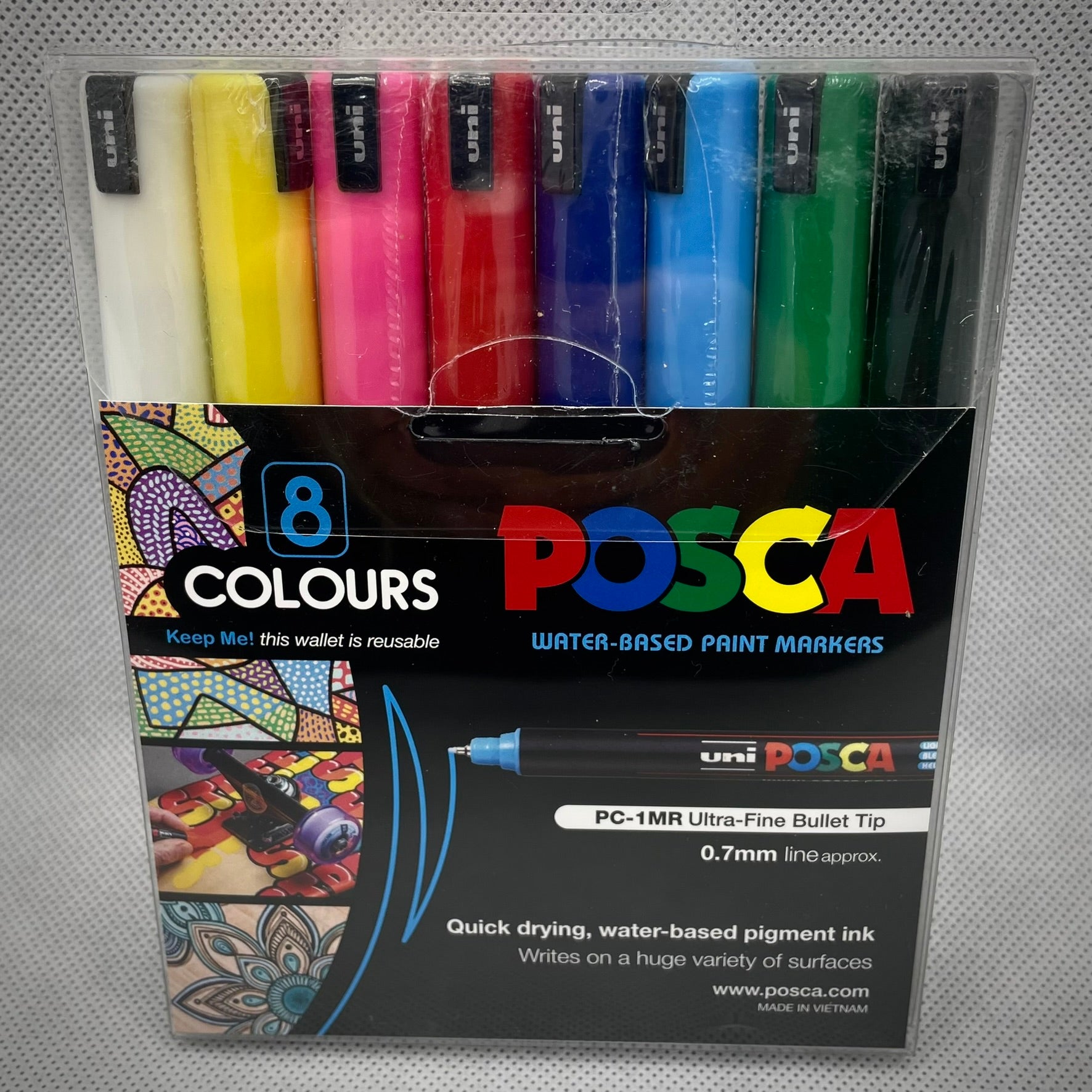 Posca Set of 8 Colours PC-1MR – Art Supplies Southland