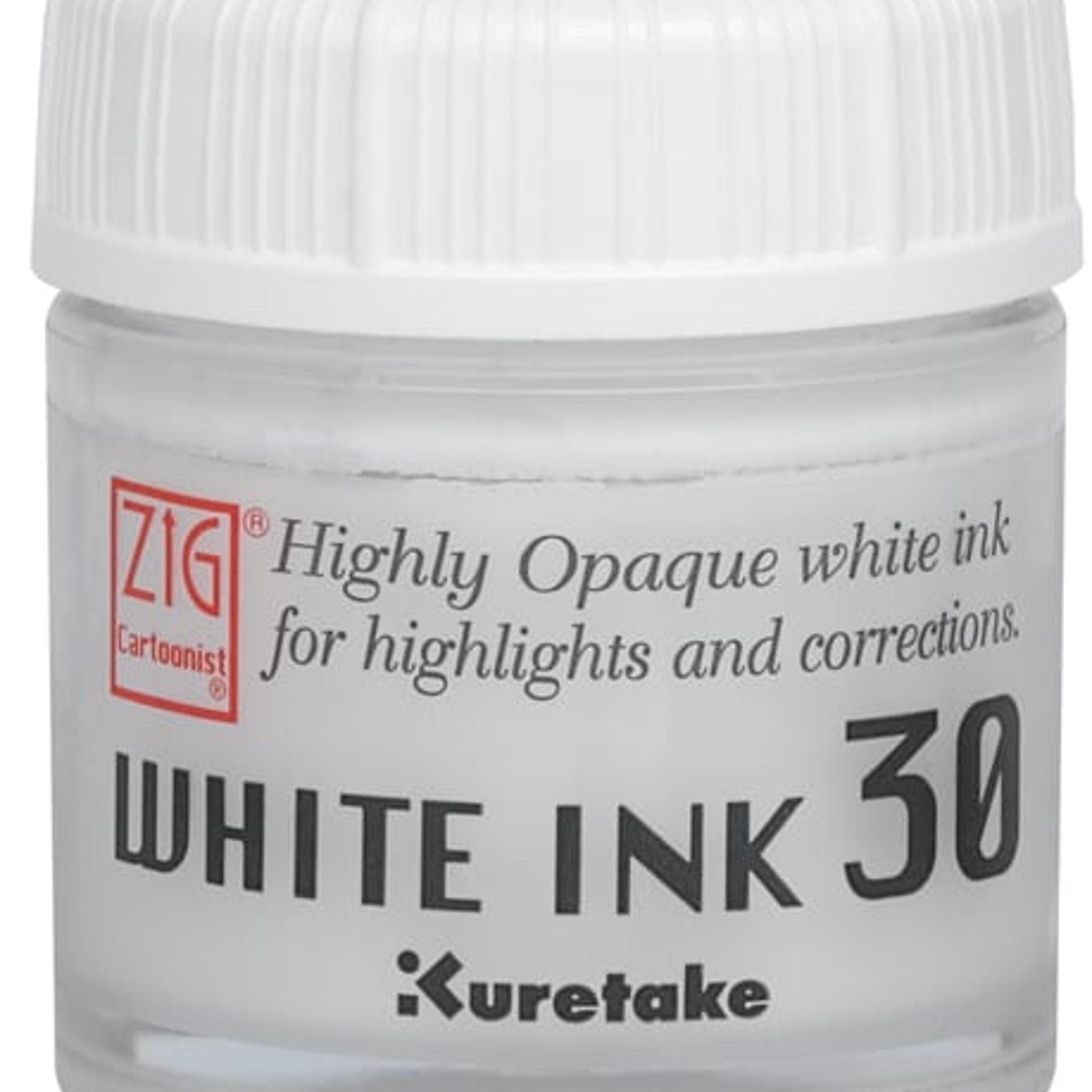 ZIG Kuretake Cartoonist Ink White 30 mL