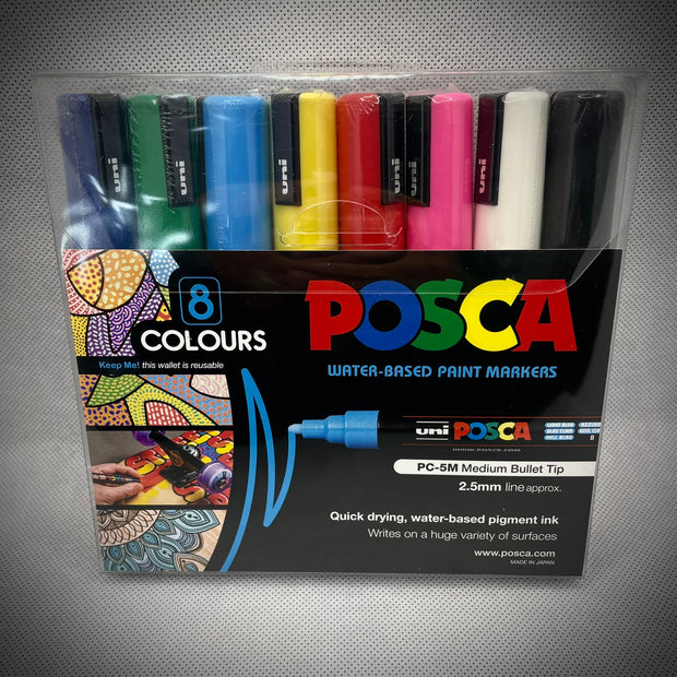 Posca Set Of 8 Colours PC-5M