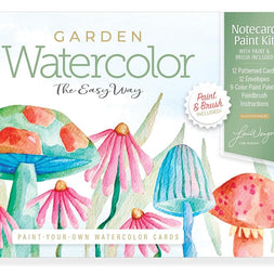 Watercolor the Easy Way Paint-Your-Own Watercolor Cards Garden: Notecard Paint Kit with Paint and Brush Included cover image