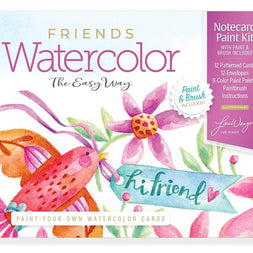Watercolor the Easy Way Paint-Your-Own Watercolor Cards Friends: Notecard Paint Kit with Paint and Brush Included cover image