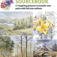 The Watercolour Sourcebook: 60 inspiring pictures to transfer and paint with full-size outlines (Welcome Back Alice, 2) cover image