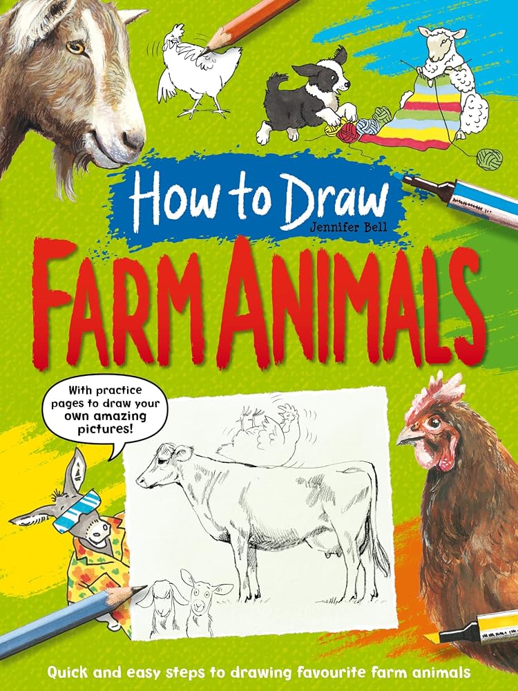 Award Publications Ltd How To Draw Farm Animals Quick and easy steps to drawing your favourite farm animals. cover image