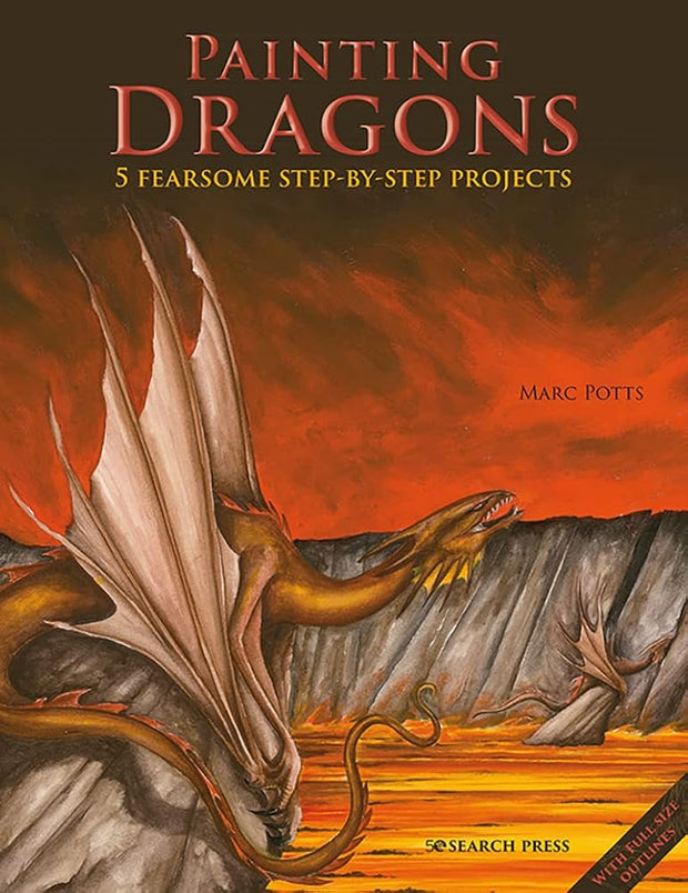 Painting Dragons: 5 fearsome step-by-step projects, plus outlines cover image