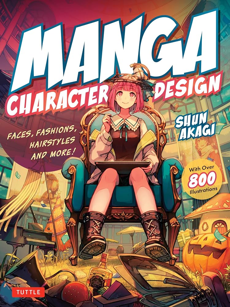 Manga Character Design: Faces, Fashions, Hairstyles and More! (With Over 800 Illustrations) cover image