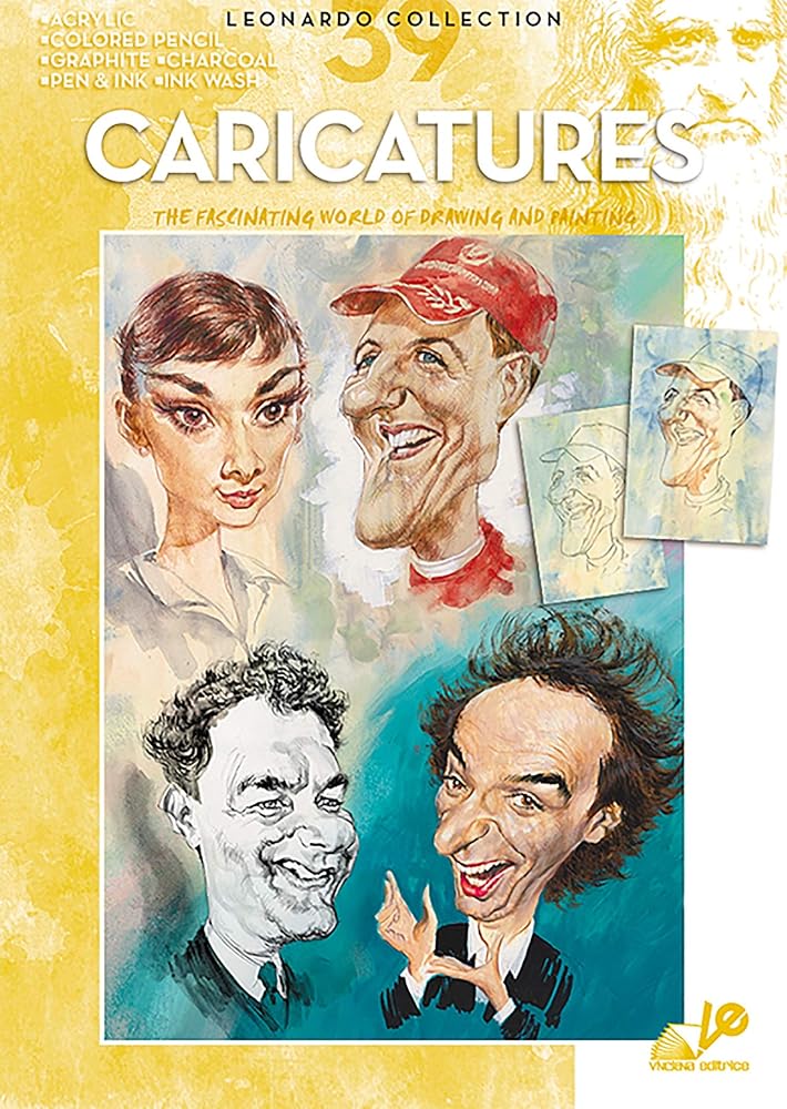 Leonardo Collection Artist Instructional Art Book [Paperback] - 39 Caricatures cover image