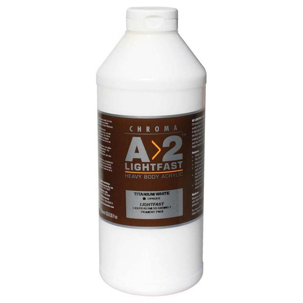 A2 Acrylic 1 Litre Titanium White