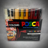 Posca Set Of 8 Warm Colours PC-5M