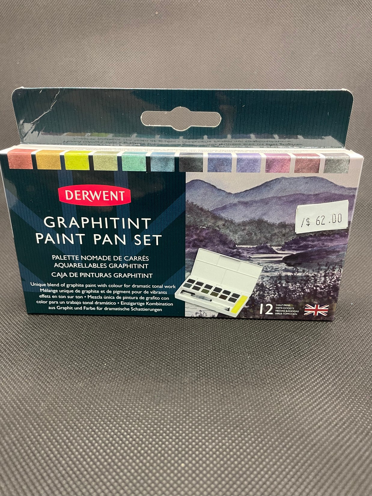 Derwent Graphitint Paint 12 Pan Set