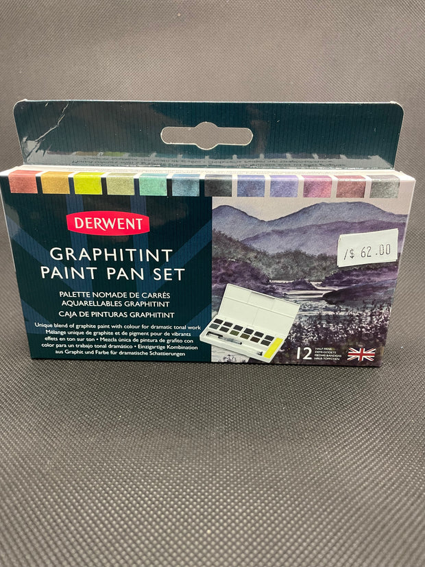 Derwent Graphitint Paint 12 Pan Set