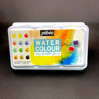Pebeo Watercolour Aquarelle 12 Halfpan Set