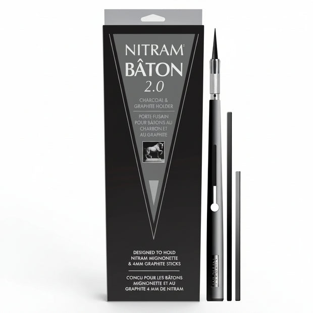 Nitram Baton 2.0 Charcoal and Graphite Holder (8")