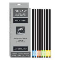 Nitram Fine Art Charcoal Assortment 8pc