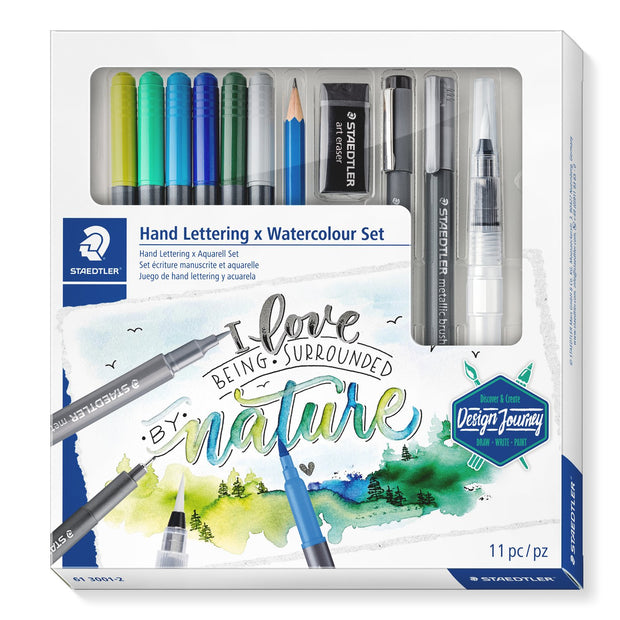 Staedtler Hand Lettering x Watercolour 11pc Set