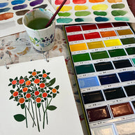 Kuretake Wet on Wet Watercolor Painting Set