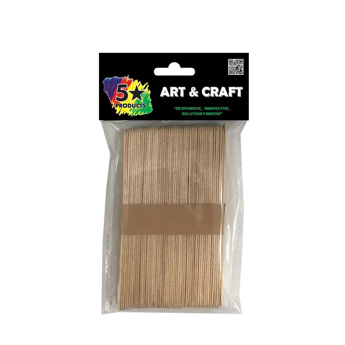 5 Star Art And Craft Jumbo Sticks 50pc
