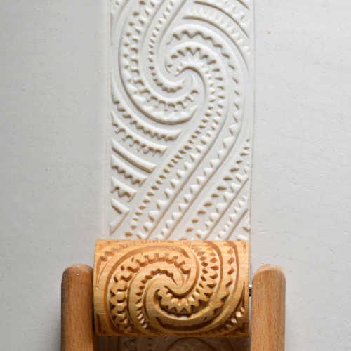 Wooden Stamps and Textured Rollers