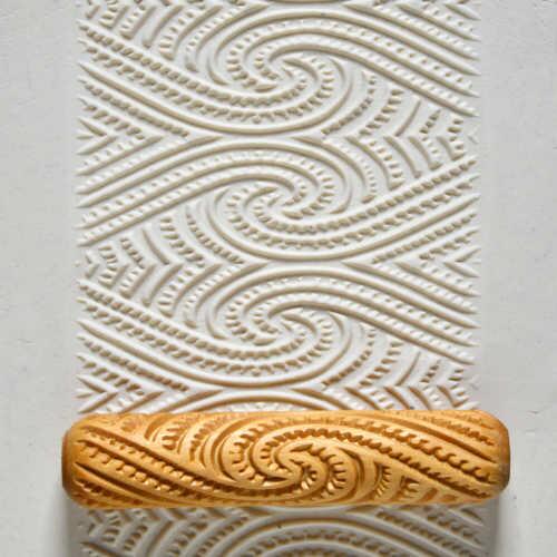 Wooden Stamps and Textured Rollers