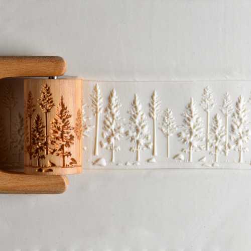Wooden Stamps and Textured Rollers