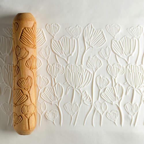 Wooden Stamps and Textured Rollers