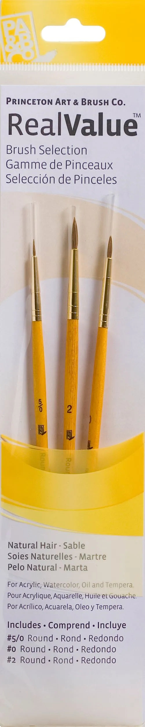 Princeton Real Value Brush Packs