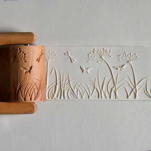 Wooden Stamps and Textured Rollers